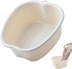 Chpbolly foot soaking tub front view showcasing large white basin design