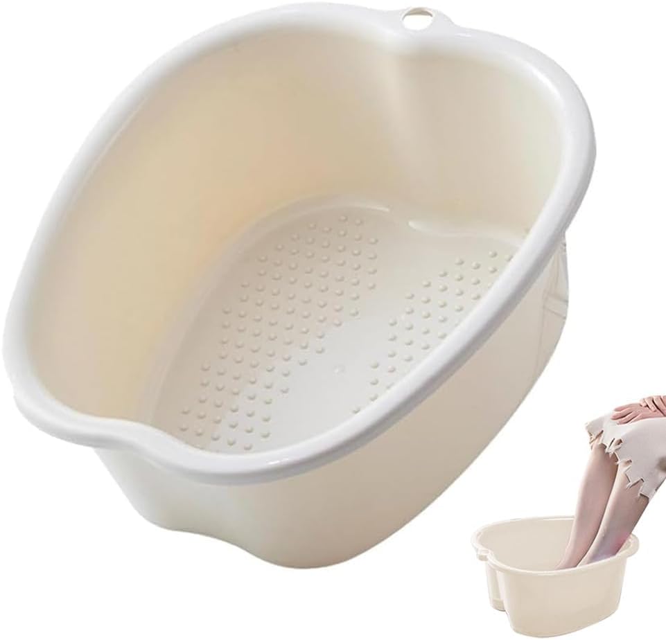 Chpbolly foot soaking tub large white basin front view