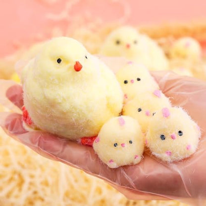 BESNEL soft silicone chicken squeeze toy set with individual protective clear packaging bags