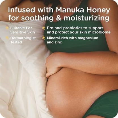 Prebiotic and probiotic infused deodorant for skin microbiome support.