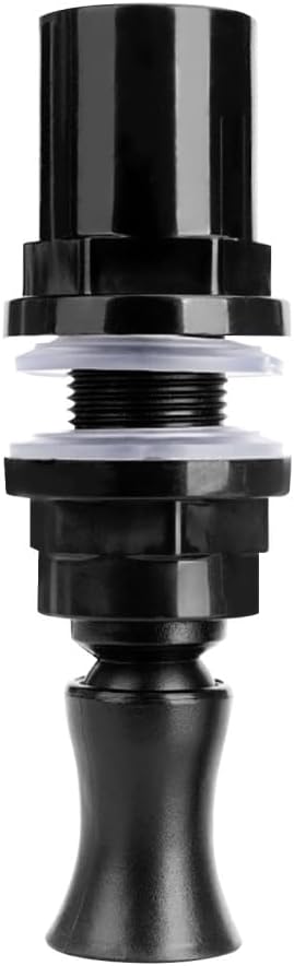 MiOYOOW aquarium duckbill nozzle front view showcasing adjustable black swirl spout
