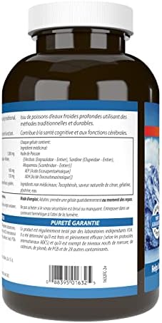Carlson wild caught Norwegian fish oil 80 softgels side label showing supplement facts panel