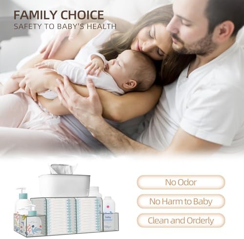 GILPWA clear acrylic changing table caddy side angle