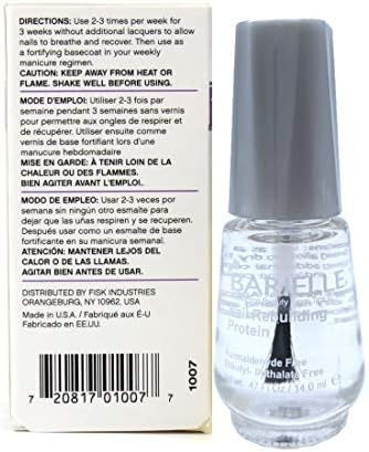 Hydrolyzed protein formula for nails providing assistance with structural rebuilding