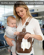 Myhozee versatile bag shown in use for daily travel and parenting essentials.