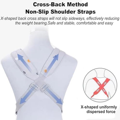 Povenk ergonomic baby carrier showing adjustable shoulder straps