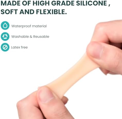 Soft silicone toe sleeves applied to overlapping toes to prevent friction and footwear chafing