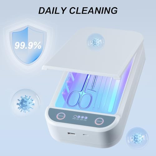 Soiiw portable sterilization box showing digital display