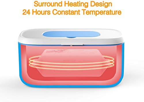 Bellababy wipe warmer lid open with wipes inside