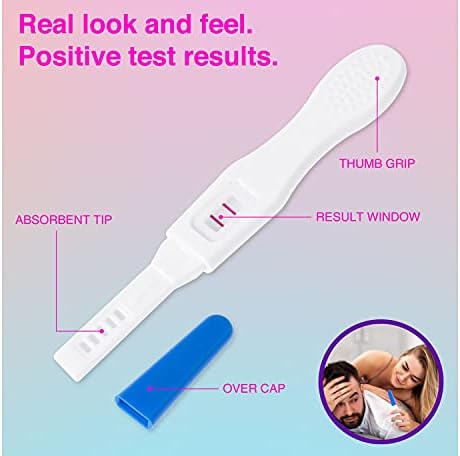 Two fake positive pregnancy test sticks showing double lines