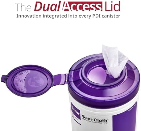 Label details of PDI Super Sani-Cloth showing 2 minute kill time.