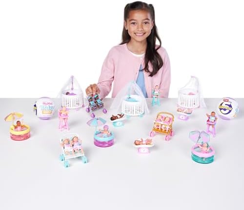 Collection of various Series 2 miniature dolls and stroller outing playsets.