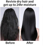 Natural ginger and plant extract ingredients graphic alongside shampoo bottle