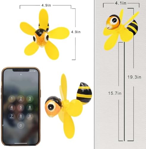 Close up of Sunpro 3D bee and dragonfly garden pinwheels