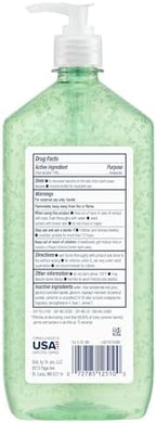 Germ-X Advanced Hand Sanitizer with Aloe and Vitamin E, 1 Liter, Less Drying Moisturizing Gel, No Rinse Formula, Pump Bottle - Image 2