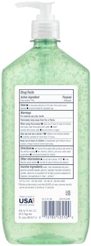 Germ-X Advanced Hand Sanitizer with Aloe and Vitamin E, 1 Liter, Less Drying Moisturizing Gel, No Rinse Formula, Pump Bottle - Image 2