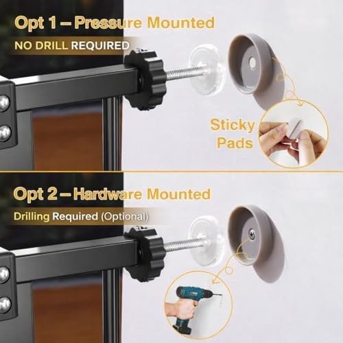 InnoTruth walk through pet gate showing the two way swing mechanism
