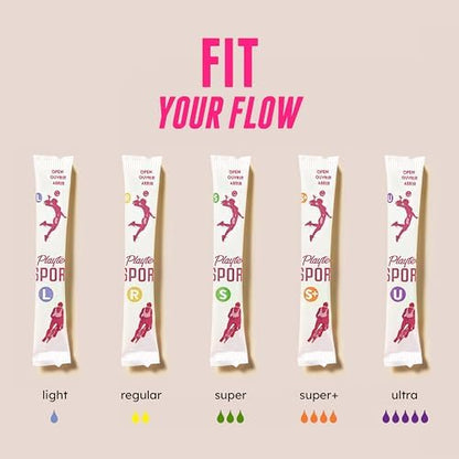 Authentic USA imported Playtex Sport regular tampons for active Indian women.