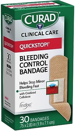 Curad instant clotting technology sterile adhesive strips for minor cuts
