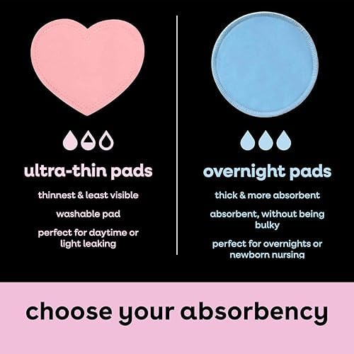 Bamboobies leak-proof nursing pads stacked
