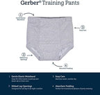 Gerber imported baby girl reusable underwear set laid flat on white background