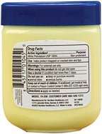 TheraCare skin protectant ointment jar showing label instructions for chapped lips