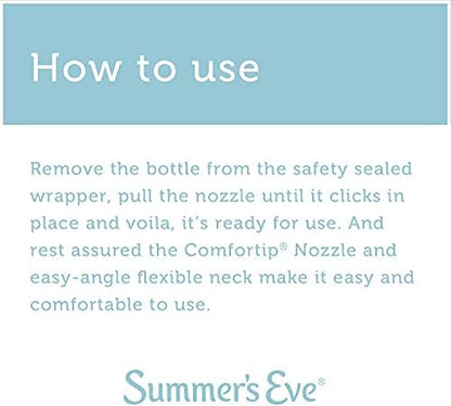 Close up of the Comfortip nozzle design for gentle and easy use.