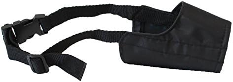X-small dog muzzle adjustable strap close-up