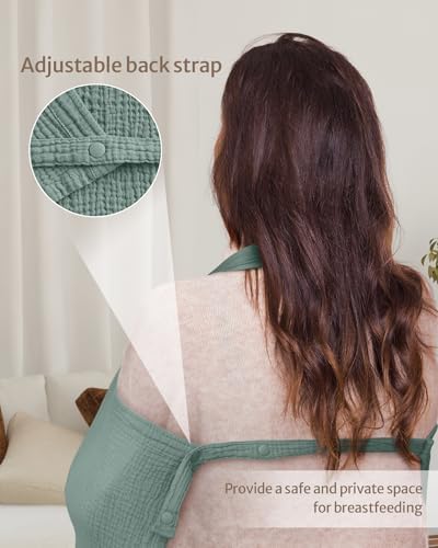 Detailed view of breathable muslin cotton fabric texture