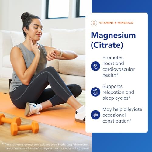 Hypoallergenic and non GMO magnesium citrate capsules by Pure Encapsulations displayed next to the premium packaging.