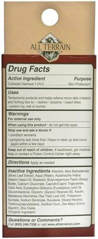 Two fluid ounce travel size tube of paraben free anti itch skin protectant cream