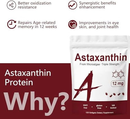 Authentic USA imported premium astaxanthin four month supply product overview