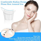 Two piece eye wash set with protective carrying box for hygiene.