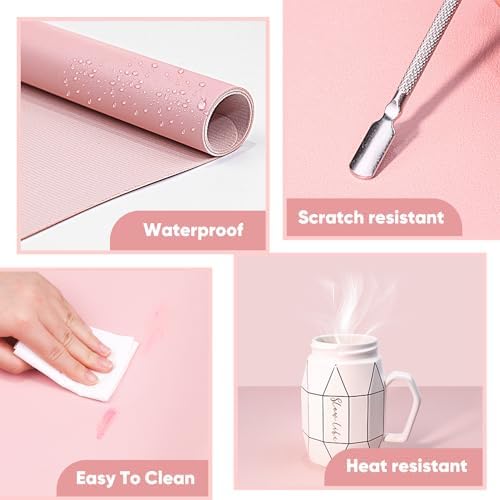 Subay nail mat surface capturing nail polish spill for easy cleaning