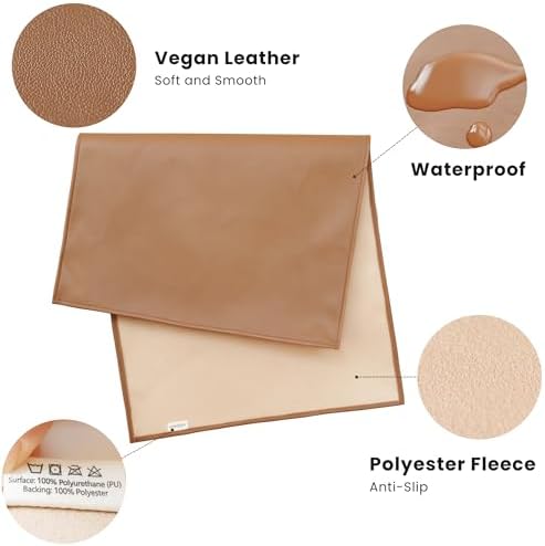 Folded Konssy portable diaper changing pad in beige