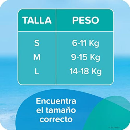 Pampers Splashers swim pants showing the 360 degree stretchy waistband feature