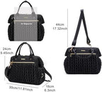 Interior layout of Bhafem small diaper tote highlighting organized pockets