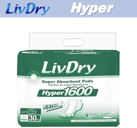 Close up of the soft top sheet fabric on the heavy absorbency adult diaper booster insert pad.
