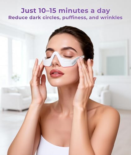 Close up of the comfortable 3D contour shape on the Gillier eye massager.