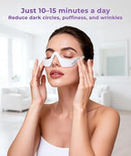 Close up of the comfortable 3D contour shape on the Gillier eye massager.