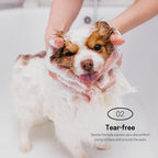 Back label of Pettivo pet conditioner showing organic aloe vera ingredients.