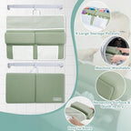 Beiens premium baby bath kneeler displaying six strong non slip suction cups.