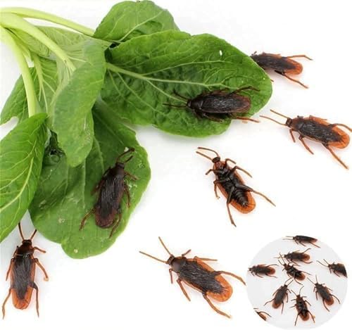 Ksquares scary insects joke toys displayed for Halloween party decoration