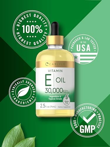Carlyle Vitamin E Oil packaging size reference