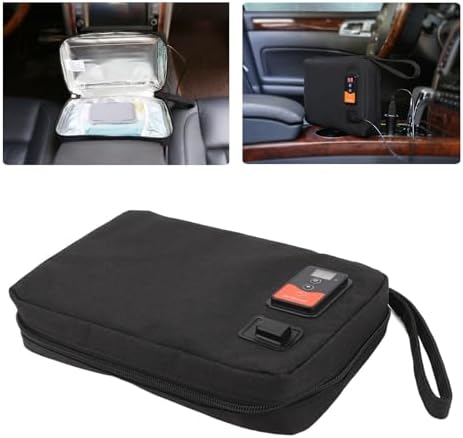 Portable USB baby wipe warmer connected to power cable.