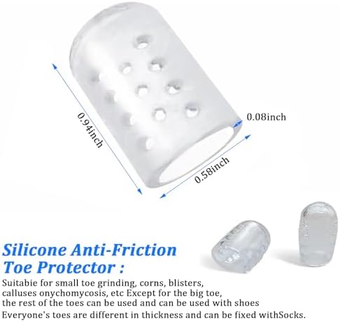 Anti friction toe cover sleeves for ingrown toenail protection