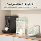 Momcozy space saving sterilizer interior with drying rack
