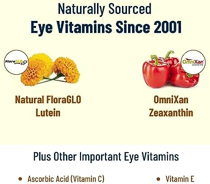 VisiVite macular support formula nutritional facts panel