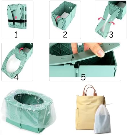 Detailed view of non-slip base on portable potty seat