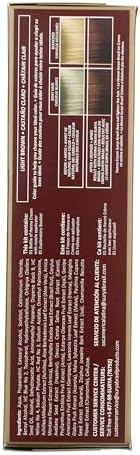 Back of Surya Brasil Light Brown box detailing the ammonia free botanical formula extracts